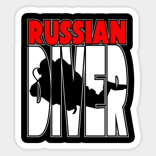 Russian Diver Sticker by Spikeani